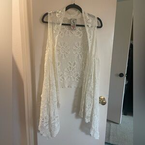 Johnny Was Crochet Vest